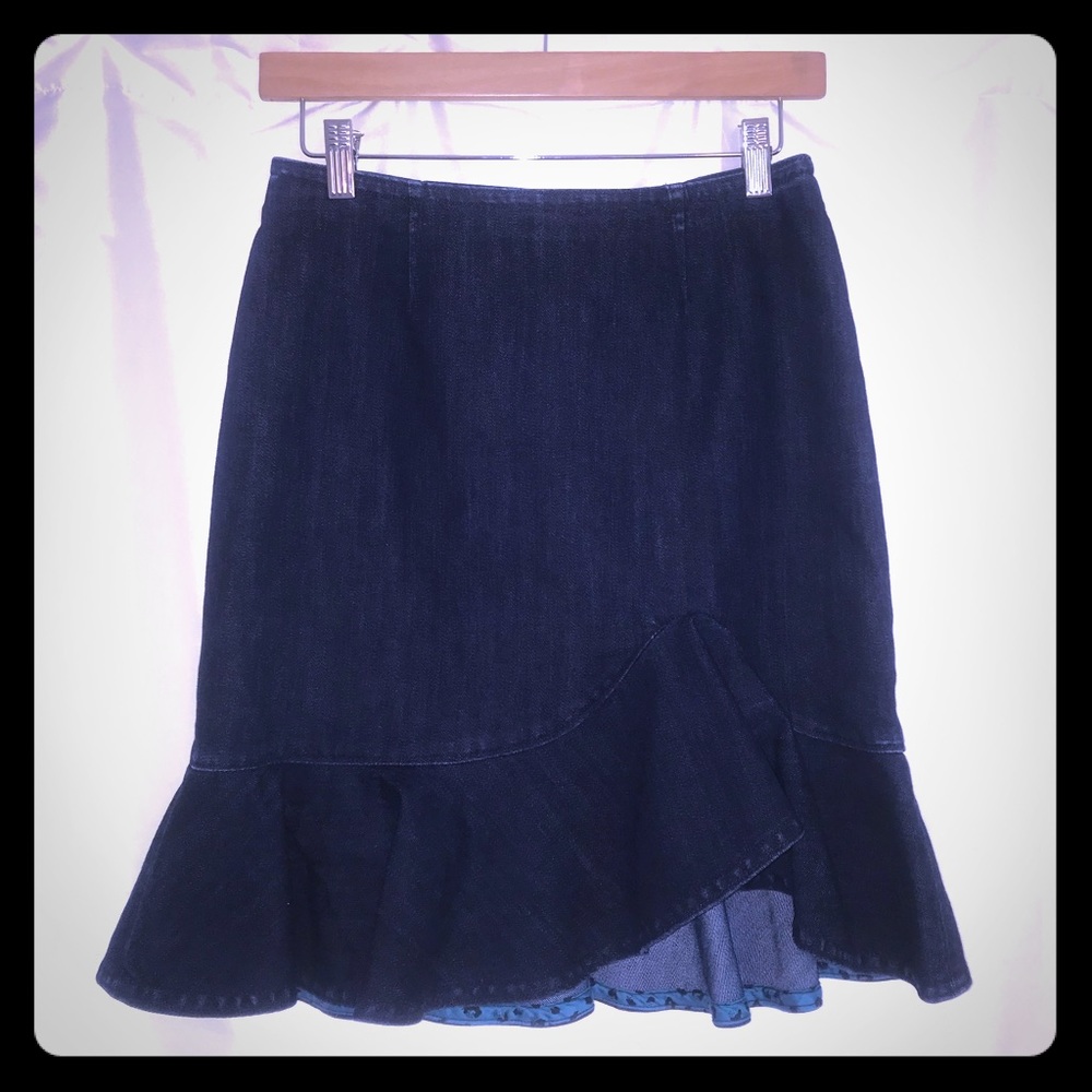 Anthropologie Jean Skirt size 2